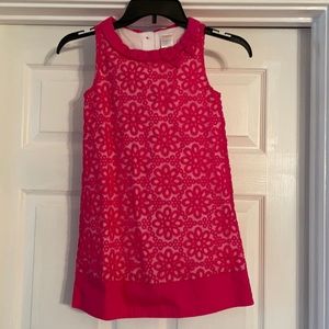 Pink Gymboree Girls Sz 7 Fully Lined Bow Collar BarbieCore